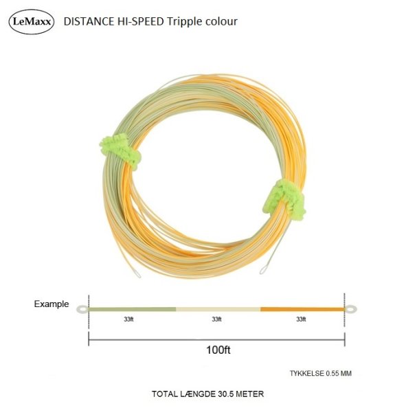 Distance HI-Speed Tripple colour 18 Lbs  