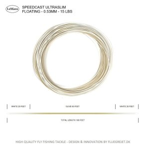 DISTANCE Speedcast Ultraslim 0.53mm 15lbs White/Olive/White